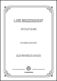 Laue Sommernacht in B flat Major Vocal Solo & Collections sheet music cover Thumbnail